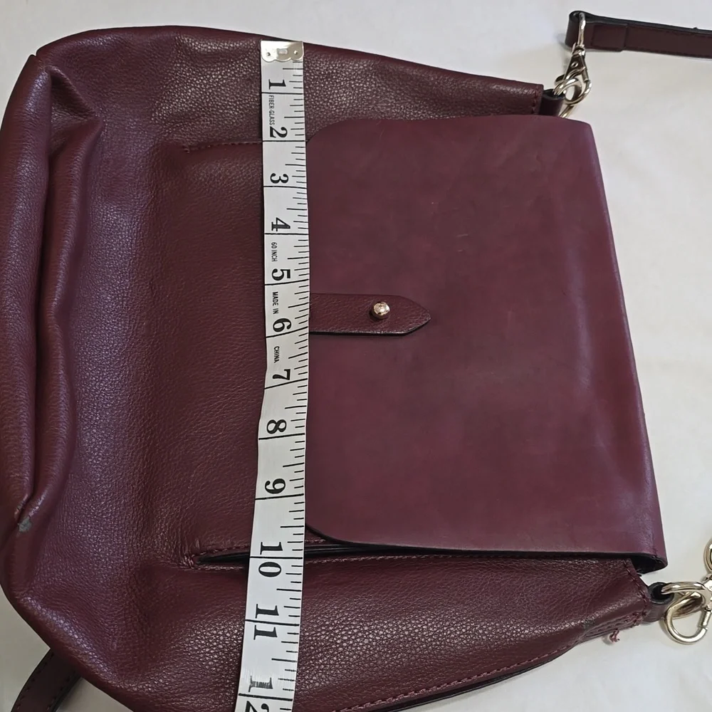 GAP FAUX LEATHER‎ Burgundy Convertible Backpack/Shoulder Bag
